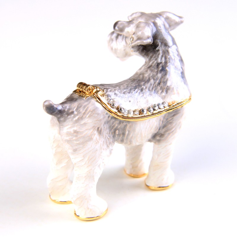 PIEARTH 384-1 Miniature Schnauzer Jewelry Box, Zinc