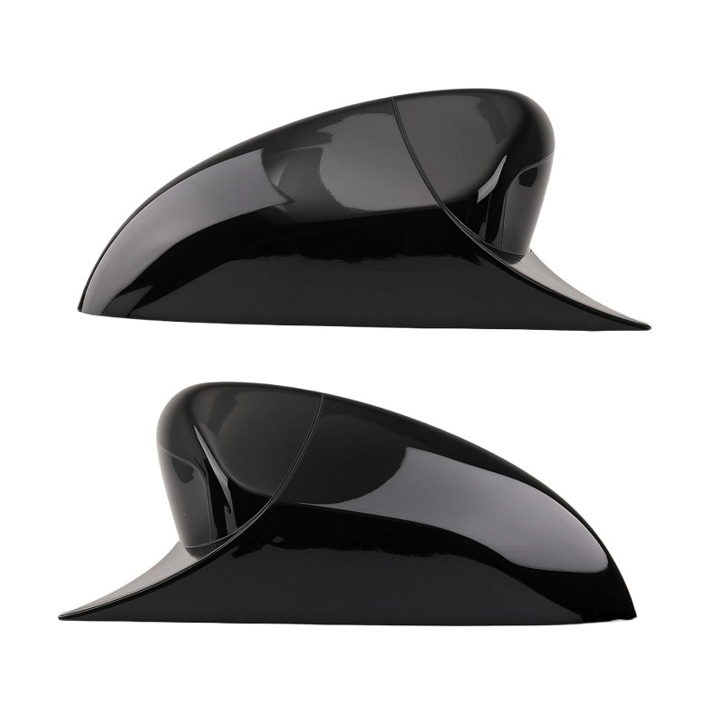 maXpeedingrods Gloss Black Side Mirror Cover Caps Set for Honda
