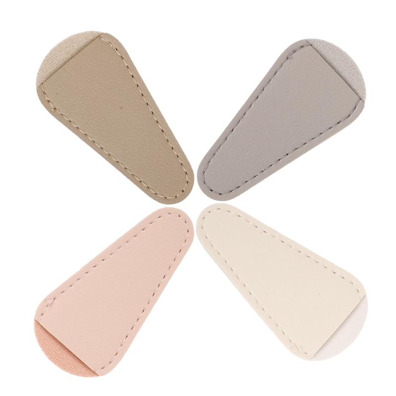 FOMIYES 4sets Manicure Scissor Covers Cuticle Tweezers Cap Nail Clippers