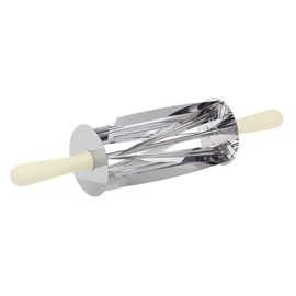 O'Creme Revolving Croissant Cutter with Stainless Steel Blades and Plastic Handles, Roller for Cutting out Triangles 3-3/4 Inch x 8-1/2 Inch for Crescent Pastry or Crescent Bread