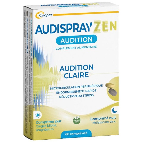 Cooper laboratoire Audisprayzen Audition Jour Nuit 60 Comprimés