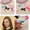 Mini Bow Hair Clips for Girls Small Satin Ribbon Bows