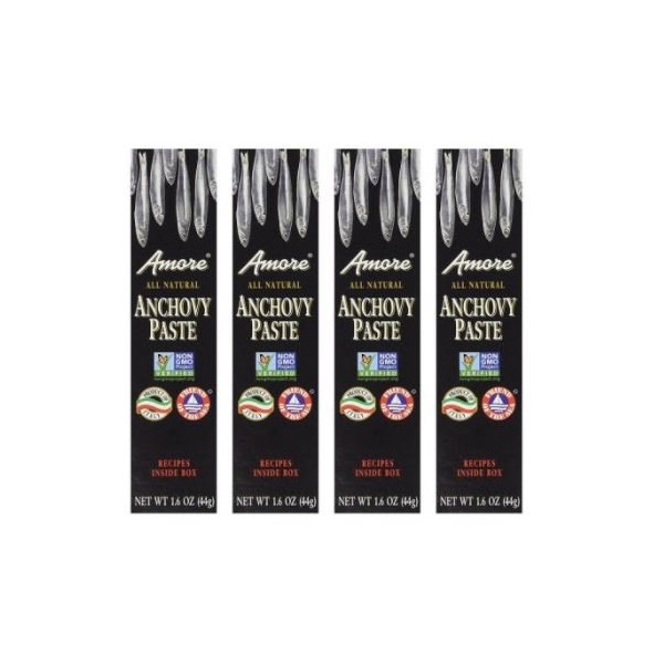 Amore - Italian Anchovy Paste, (4)- 1.6 oz. Tubes