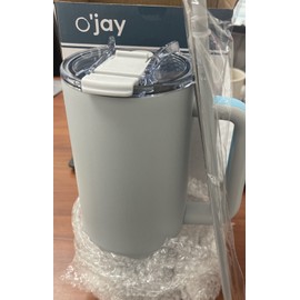 O’Jay New Insulated 40 oz Megasip Tumbler with Lid, Straw & Handle.
