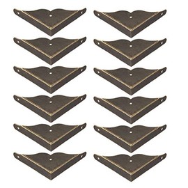 sourcing map Desk Corner Protector Table Edge Protector Cover Metal 39 x 39 x 8 mm Pack of 12