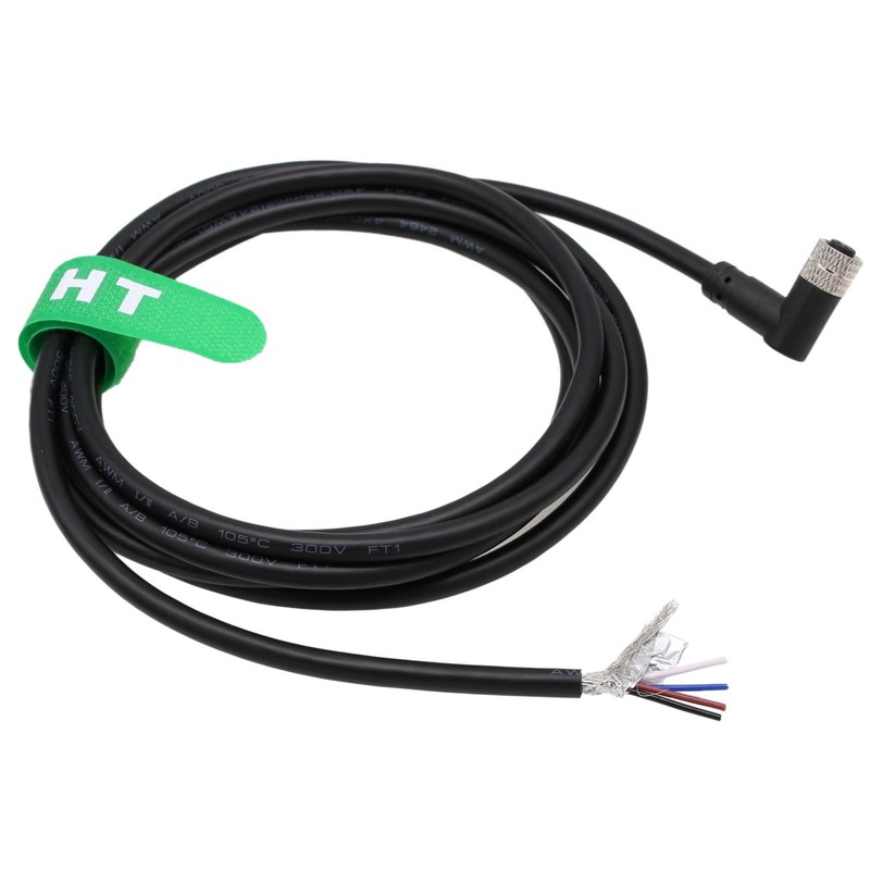 HangTon M8 4 Pin Female 90 Degree Data Power Cord