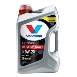 Valvoline Full Synthetic High Mileage with MaxLife Technology SAE 0W-20 Motor Oil 5 QT