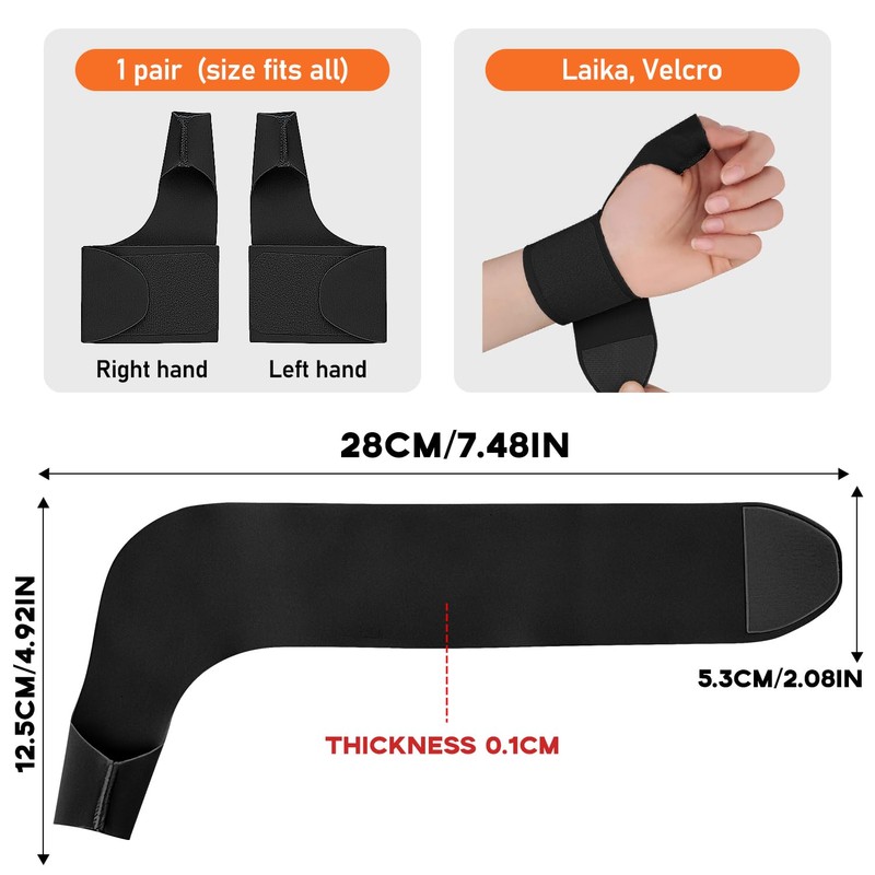XOKL Pack of 2 Thumb Support for Arthritis, Elastic Thumb