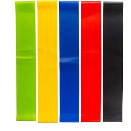 Premium Resistance Bands Set, Elastic Fitness Bands, Elastic Loops with 5 Tensile Levels Mini Fitness & Loop Exercise Band for Men & Women Full Body Workout Equipment for Gym, Home and Yoga