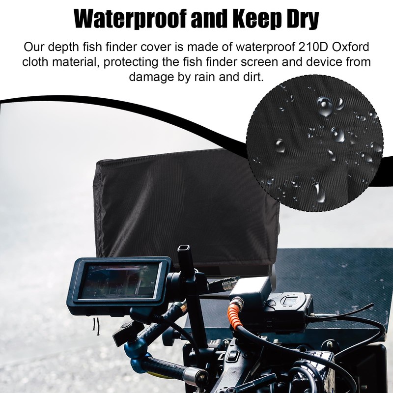 Lyreh Fish Finder Cover for Lowrance Humminbird 12-Inch Fishfinder, Waterproof