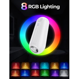 ONXE Toilet Night Light Motion Sensor, 8 Color Changing LED Wall Motion Sensor Light Indoor Bathroom Accessories Decor, Inside Toilet Lights Unique Gadgets for Men Kids Birthday Gifts 3 Pack