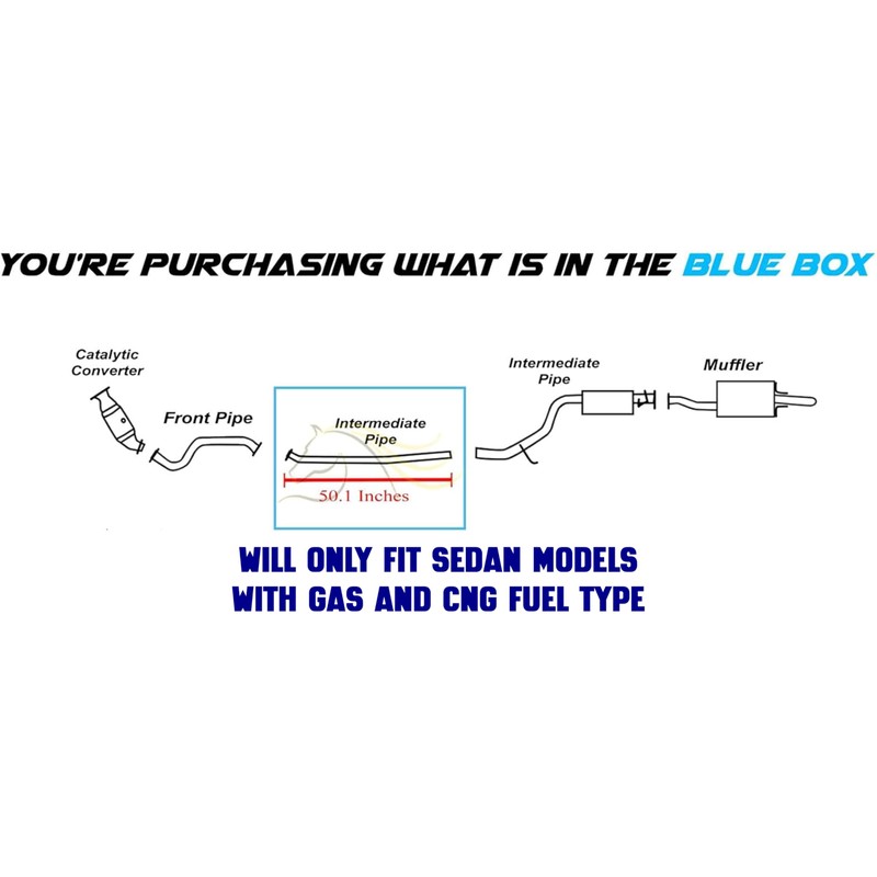 Exhaust Intermediate Pipe Compatible for 2012-2015 Honda Civic 1.8L |