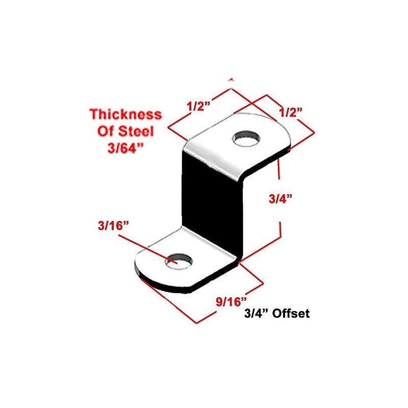 3/4" Canvas Offset Clips Extra Heavy Duty with Screws 20