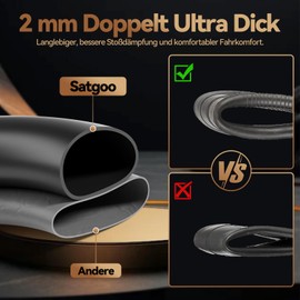 Satgoo E Scooter Inner Tube 8 1/2 x 2, 90° Angled Valve, Double Thick, Wear-Resistant, Shock Absorbing, Comfortable, 8.5 Inch Hose for Dualtron Mini/Gotrax Gxl/Zero 9/Vsett Replacement Hose