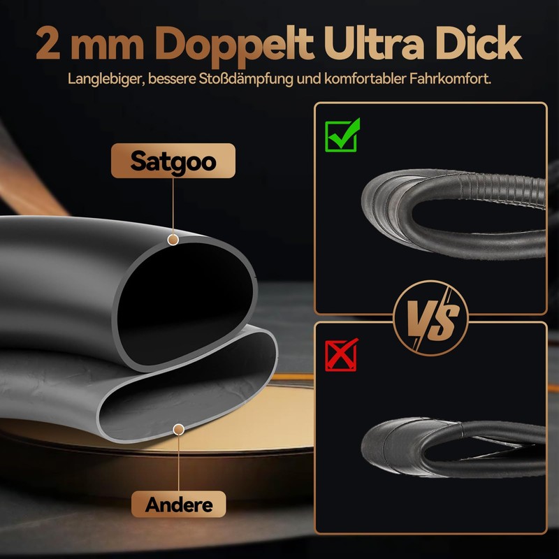 Satgoo E Scooter Inner Tube 8 1/2 x 2, 90°
