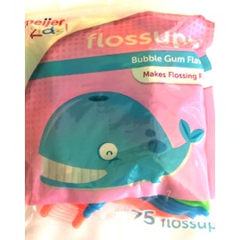 Meijer Kids Flossups Bubble Gum Flavor 75 Flossers, 1 Foot (Pack of 1)