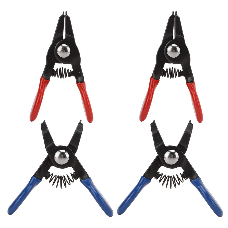 Circlip Pliers Set, Snap Ring Pliers Set, 4pcs Metal Mini