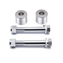 YYMOTO 1 Inch Handlebar Riser Extensions Compatible with Harley Davidson Touring Sportster Softail Dyna Models - Chrome Billet Aluminum Handle Bar Spacer Kit with Mounting Bolts​