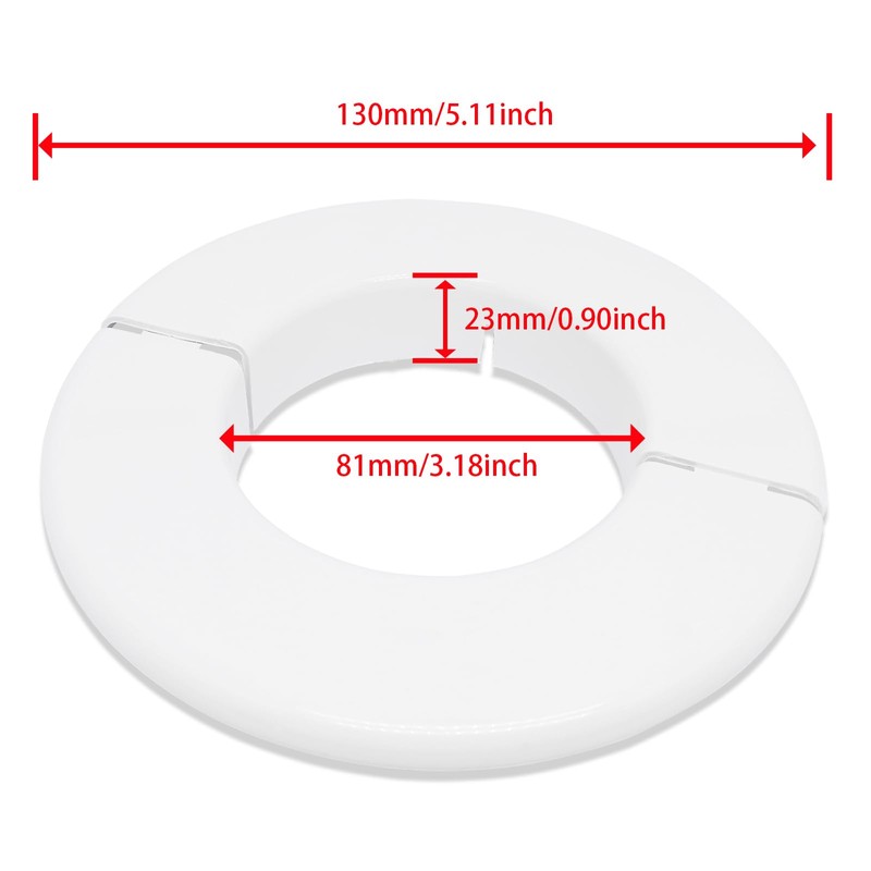 OD 5.1''X ID 3''X H 1'' Floor And Ceiling Plate