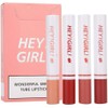 4pcs/set Lipstick Pack Set, Forma de Cigarrillo Mate de Larga