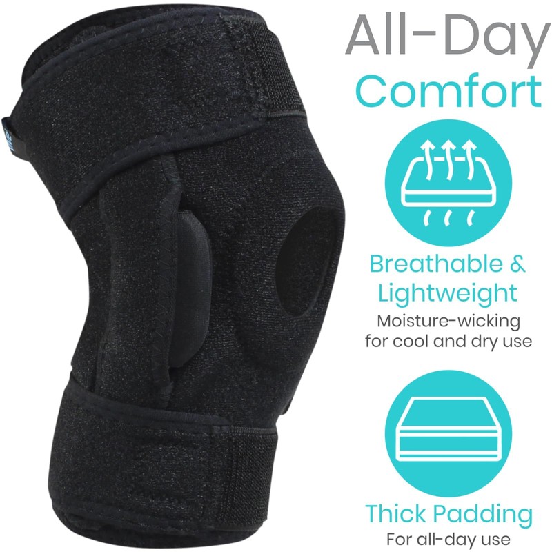 Vive Hinged Knee Brace - Relieves ACL, MCL, Meniscus Tear
