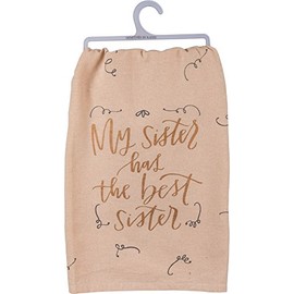 Primitives by Kathy My Sister Has The Best Sister Kitchen Dish Towel