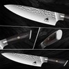 HAZMUSS Professional Hammered Chef Knife, 8 Inch High Carbon Stainless
