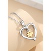 INFUSEU Dog Necklace For Women, 925 Sterling Silver Heart Golden