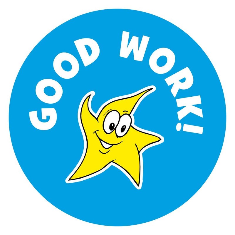 School Stickers Mini Well Done Sticker