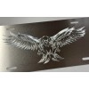 Diamond Etched Products Engraved US American 3D Fierce Eagle Diamond