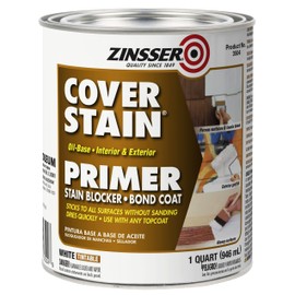 qt Zinsser 03504 White Zinsser, Cover-Stain Oil-Based Stain Blocker, 450 VOC