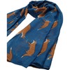 GFM Fox Foxes Animal Scarf FXM-01-TNL Teal 42, FXM-01-TNL Teal