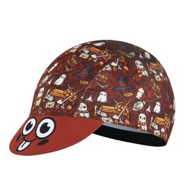 Corsehild Cartoon Cycling Cap for Man and Woman Cycling Hat Under Helmet-Polyester Breathable Sweat Absorbent