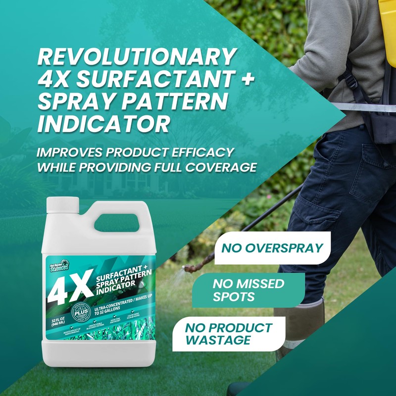 32oz 4X Spray Pattern Indicator Dye + Surfactant, Makes 32