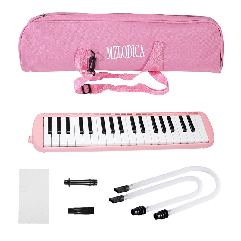 37 Keys Melodica Instrument Melodica Air Piano Keyboard with 2