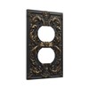 Vghoko Outlet Covers Baroque Style Flower Plant Retro Black Gold