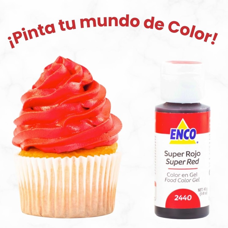 ENCO Color en Gel Super Rojo 40g