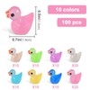 Funmo Mini Ducks Luminous Pack of 100 Mini Duck Figures,