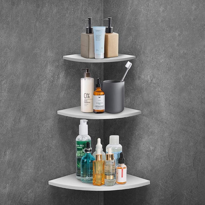 Raguso 3 Pieces Corner Floating Wall Shelf Shelf Furniture Home