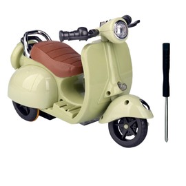 GETJOY Scooter, Stunt Motorcycle Toy with Screwdriver Tool, Green Mini Bike for Display and Play, Fun and Creative Toy for Collectors or Desk Decor, for Enthusiasts