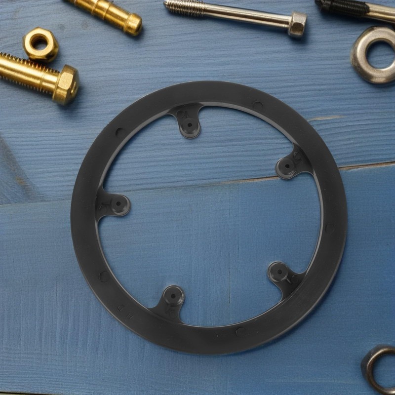 FRCOLOR Bicycle Chain Ring Sprocket Cover 5 Holes Universal Chain