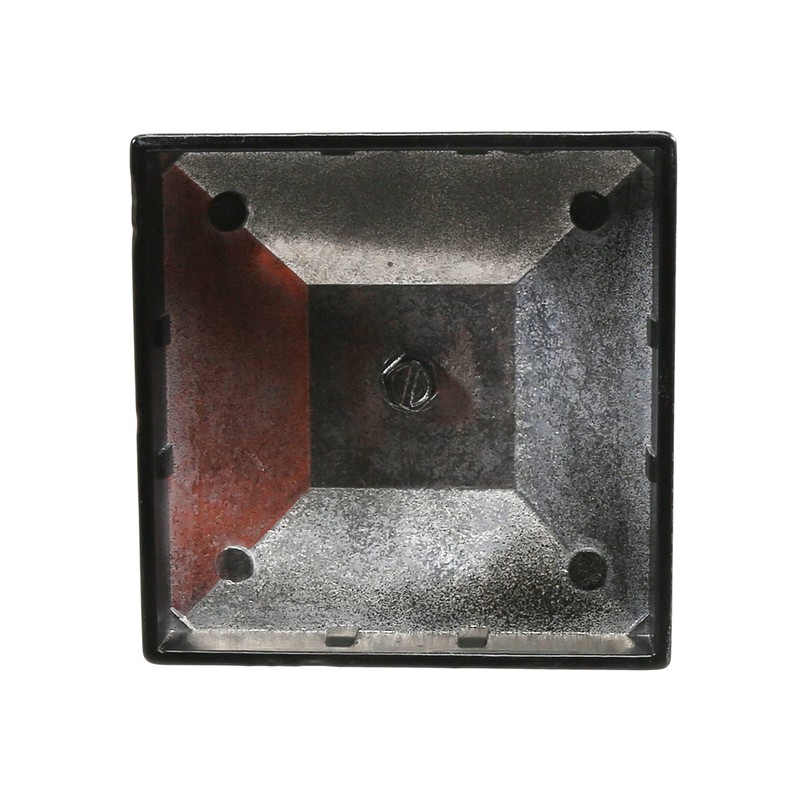 Plum Fittings 3" x 3" Square Black Aluminum Ball Post