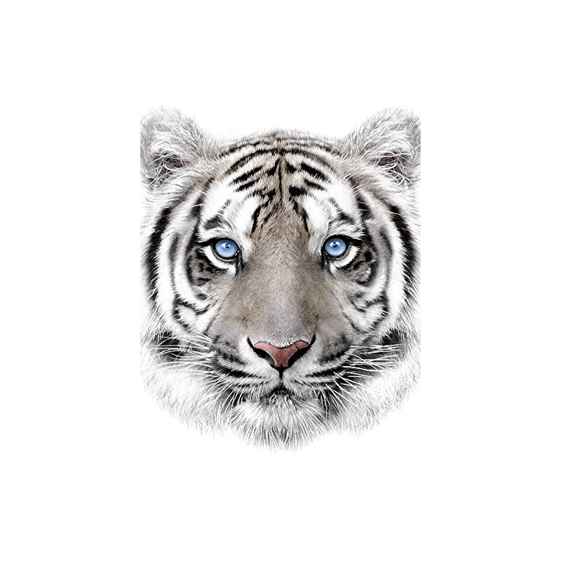 Jerry Fabrics Microfibre Fleece Blanket White Tiger 120 x 150
