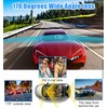 Dual Dash Cam FHD 4K 1080P WiFi Front and Inside