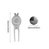 CHIVENIDO Premium USA Flag Metal Golf Divot Repair Tool and