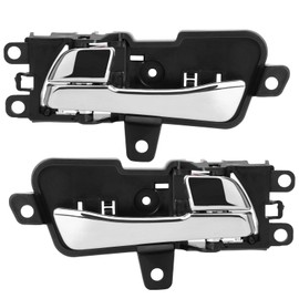 X4XZ Interior Inside Chrome Door Handle Front or Rear Left & Right/Driver & Passenger Side Fits for 2011-2015 Hyundai Sonata Replaces 826103S010 82610-3S010 826203S010 82620-3S010