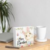 HYKDFMNCJ Happy Easter Bunny Wooden Box Sign Desk Decor, Easter