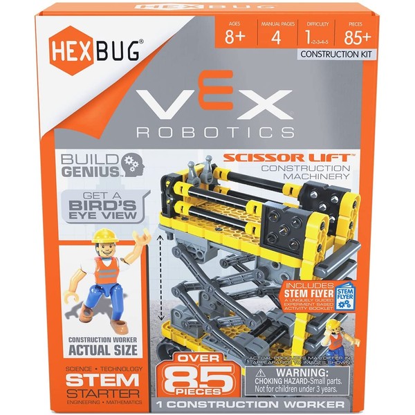 HEXBUG VEX Robotics Scissor Lift, Buildable Construction Toy, Gift for Boys and Girls Ages 8 and Up
