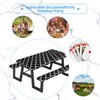 Fitted Picnic Table Cover with Bench Covers, 3 Pieces Waterproof