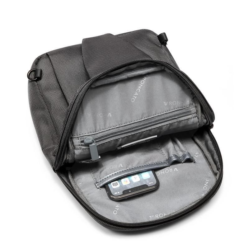 RONCATO Panama Shoulder Bag 20 cm, black